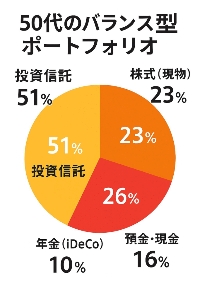 50代バランス型ポートフォーリオ