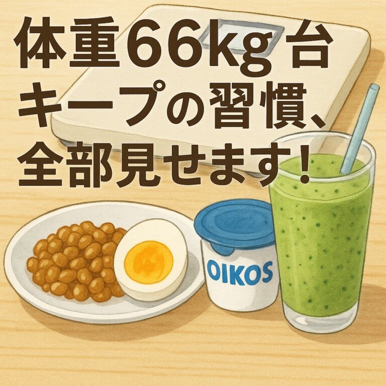 体重66kg台キープ