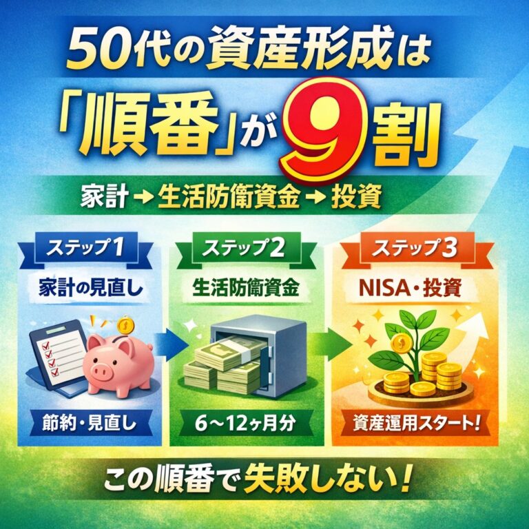 50代の資産形成は順番が９割