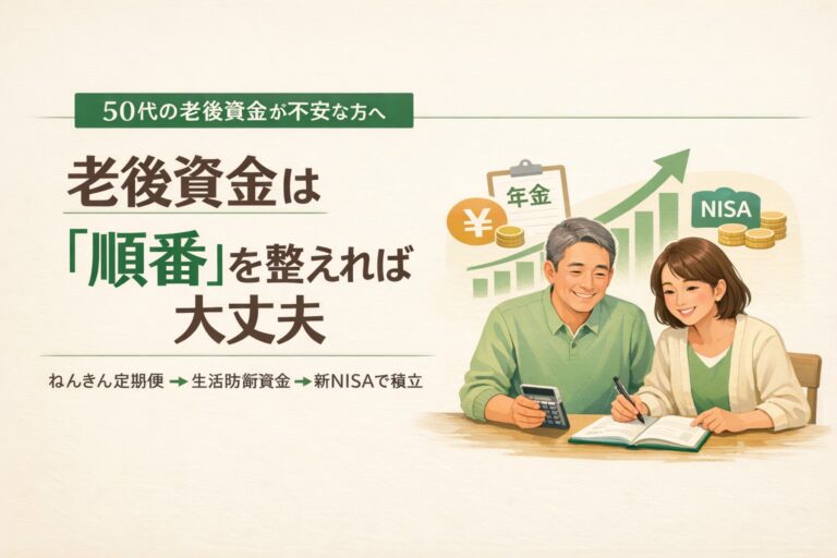 老後資金は順番を変えれば大丈夫