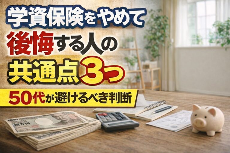 学資保険をやめて後悔