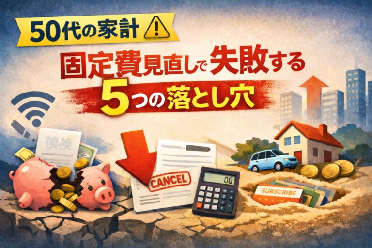 固定費見直し失敗５つの落とし穴